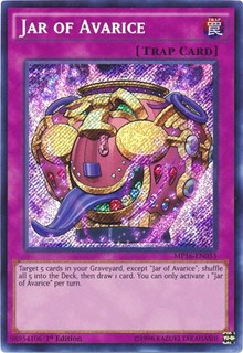 Jar of Avarice [MP16-EN033] Secret Rare | Mega City Incorporated