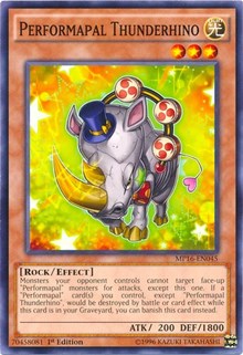 Performapal Thunderhino [MP16-EN045] Common | Mega City Incorporated