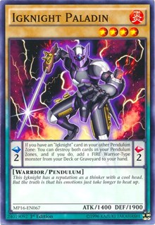 Igknight Paladin [MP16-EN067] Common | Mega City Incorporated