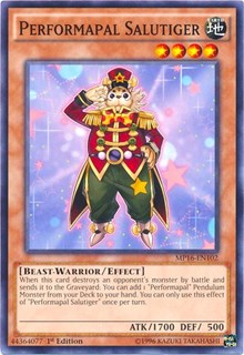 Performapal Salutiger [MP16-EN102] Common | Mega City Incorporated