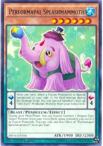 Performapal Splashmammoth [MP16-EN106] Rare | Mega City Incorporated