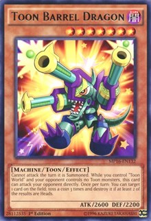 Toon Barrel Dragon [MP16-EN132] Rare | Mega City Incorporated