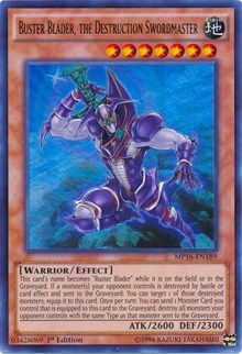 Buster Blader, the Destruction Swordmaster [MP16-EN189] Ultra Rare | Mega City Incorporated