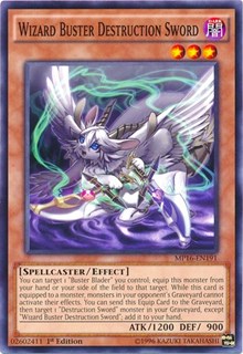 Wizard Buster Destruction Sword [MP16-EN191] Common | Mega City Incorporated
