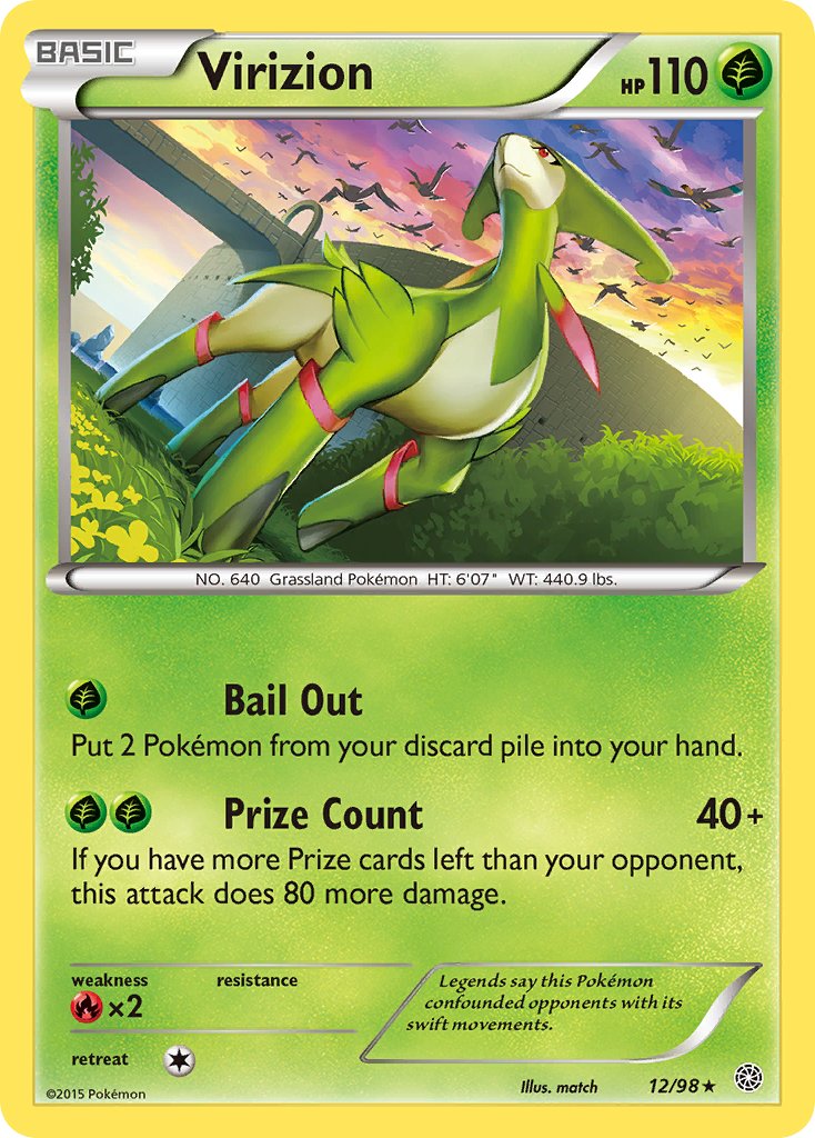 Virizion (12/98) (Theme Deck Exclusive) [XY: Ancient Origins] | Mega City Incorporated