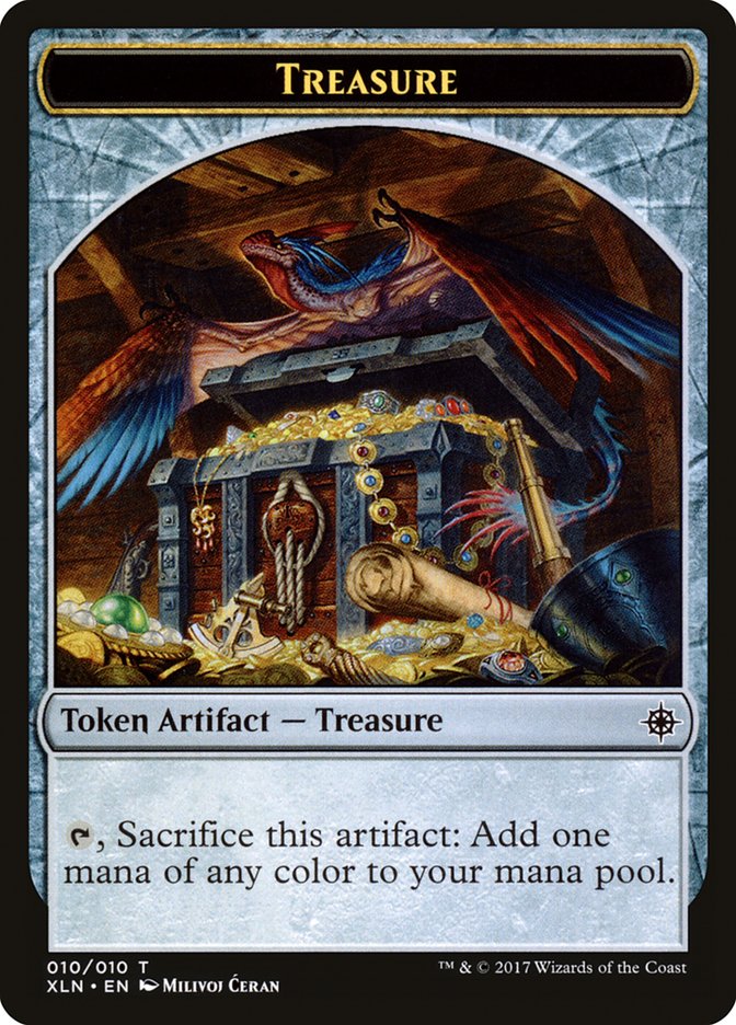 Treasure (010/010) [Ixalan Tokens] | Mega City Incorporated