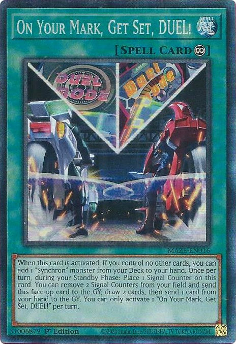 On Your Mark, Get Set, DUEL! [MAZE-EN016] Collector's Rare | Mega City Incorporated