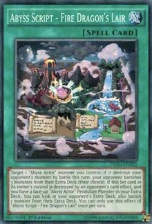 Abyss Script - Fire Dragon's Lair [DESO-EN025] Super Rare | Mega City Incorporated