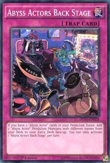 Abyss Actors Back Stage [DESO-EN028] Super Rare | Mega City Incorporated