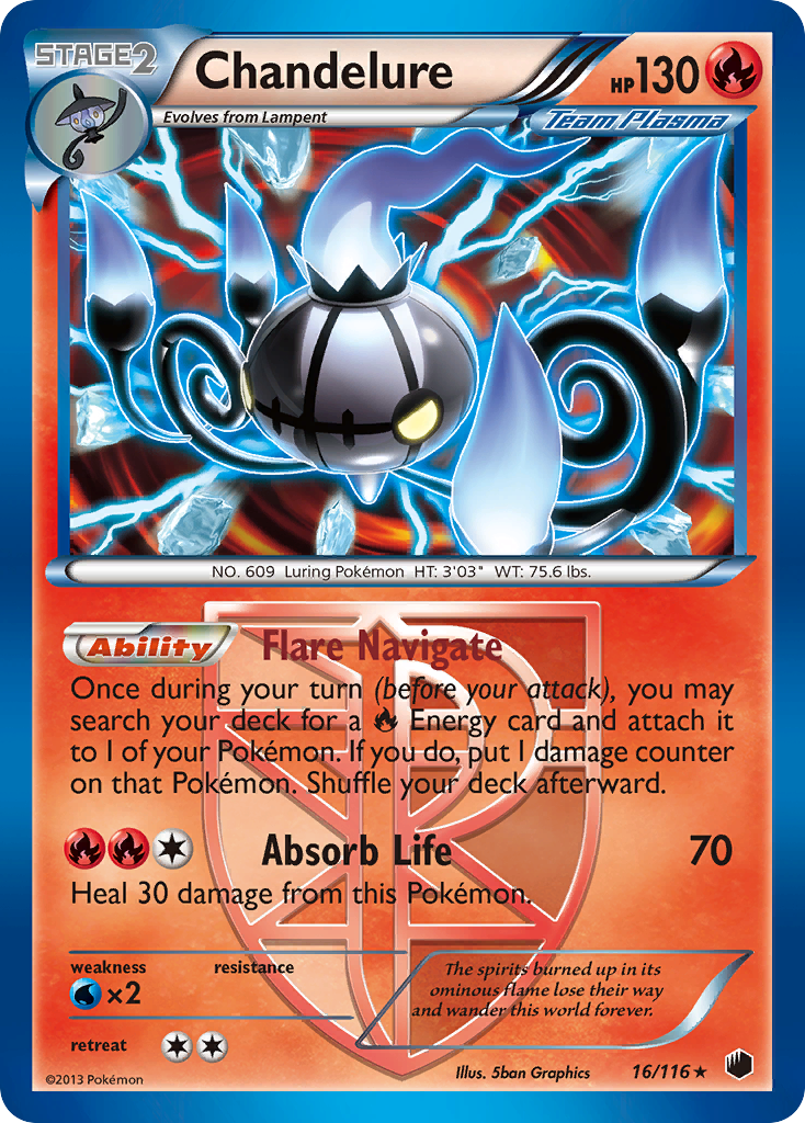 Chandelure (16/116) [Black & White: Plasma Freeze] | Mega City Incorporated