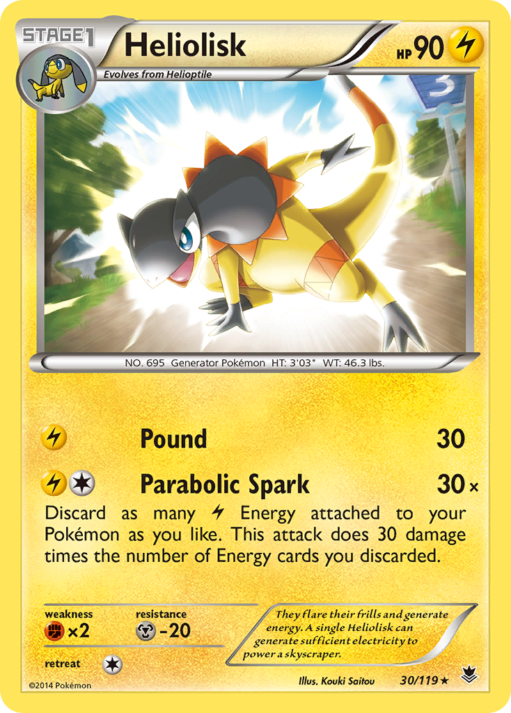 Heliolisk (30/119) [XY: Phantom Forces] | Mega City Incorporated