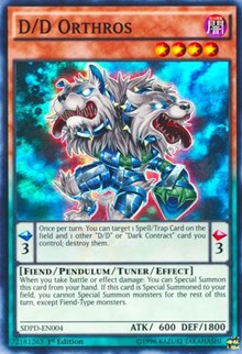 D/D Orthros [SDPD-EN004] Super Rare | Mega City Incorporated