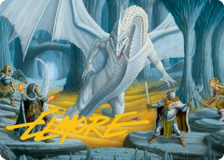 Cave of the Frost Dragon Art Card (Gold-Stamped Signature) [Dungeons & Dragons: Adventures in the Forgotten Realms Art Series] | Mega City Incorporated