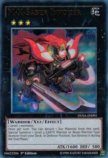 M-X-Saber Invoker [DUSA-EN095] Ultra Rare | Mega City Incorporated