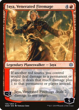 Jaya, Venerated Firemage [War of the Spark] | Mega City Incorporated