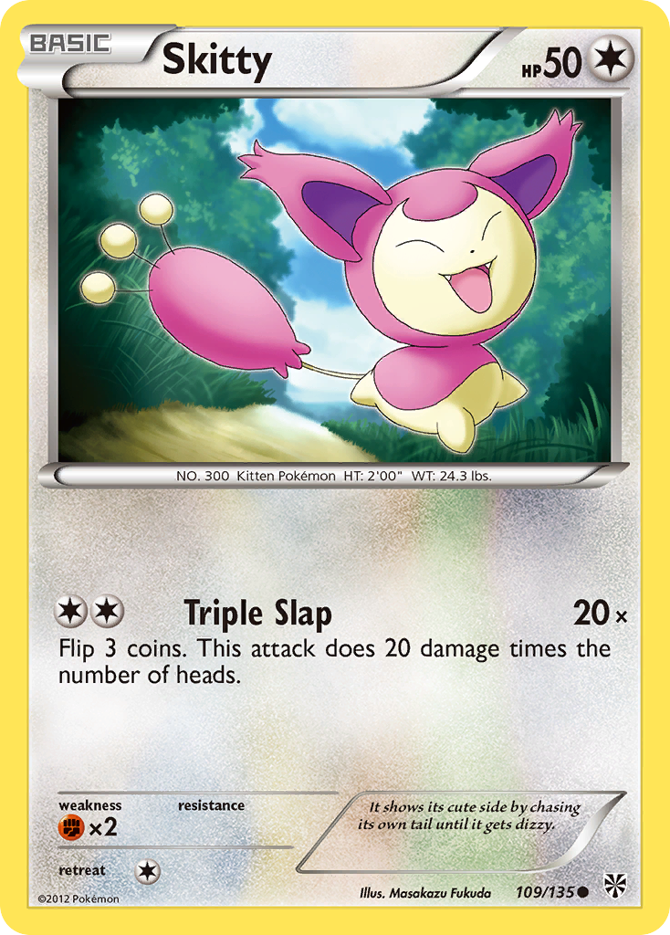 Skitty (109/135) [Black & White: Plasma Storm] | Mega City Incorporated