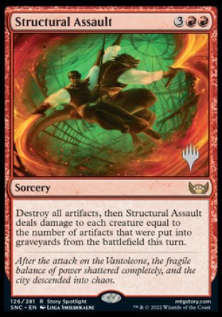 Structural Assault (Promo Pack) [Streets of New Capenna Promos] | Mega City Incorporated