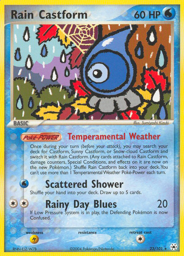 Rain Castform (23/101) [EX: Hidden Legends] | Mega City Incorporated