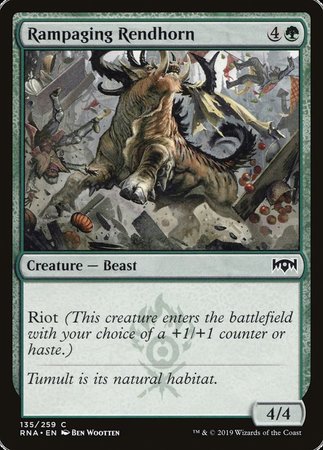 Rampaging Rendhorn [Ravnica Allegiance] | Mega City Incorporated