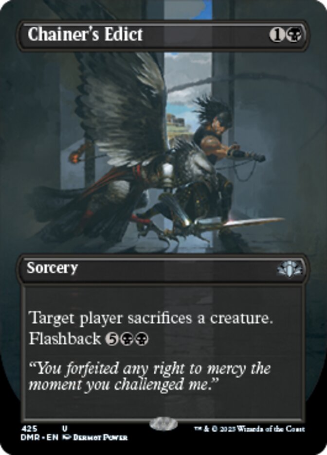 Chainer's Edict (Borderless Alternate Art) [Dominaria Remastered] | Mega City Incorporated