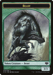 Elemental // Beast (019/036) Double-sided Token [Commander 2014 Tokens] | Mega City Incorporated