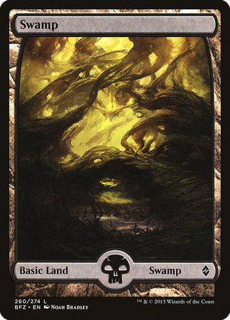 Swamp (260) - Full Art [Battle for Zendikar] | Mega City Incorporated