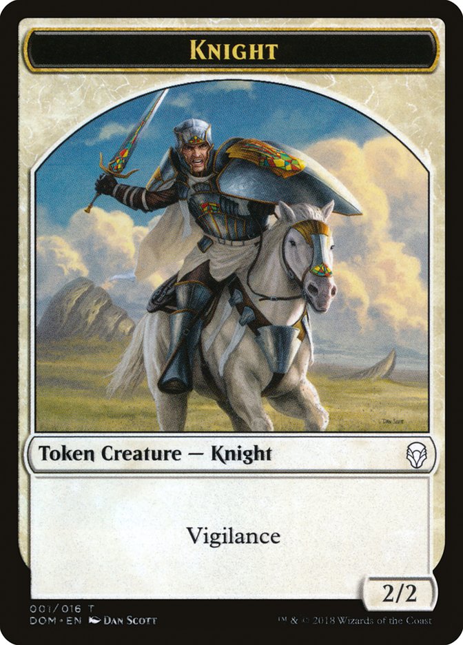 Knight (001/016) [Dominaria Tokens] | Mega City Incorporated