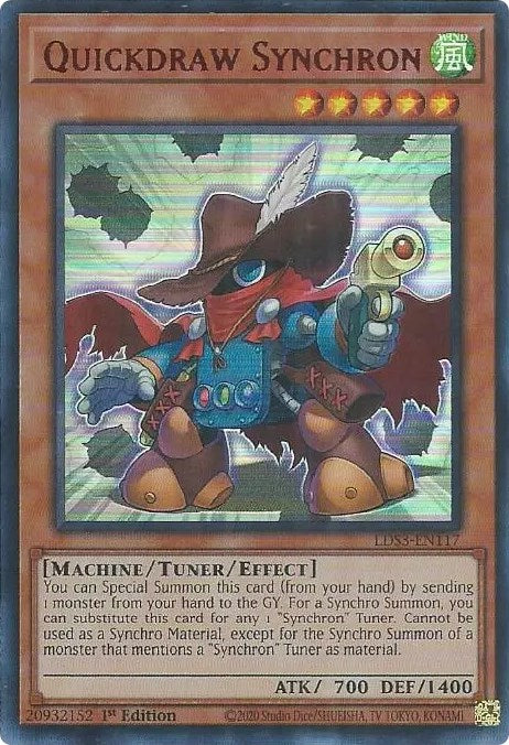 Quickdraw Synchron (Red) [LDS3-EN117] Ultra Rare | Mega City Incorporated