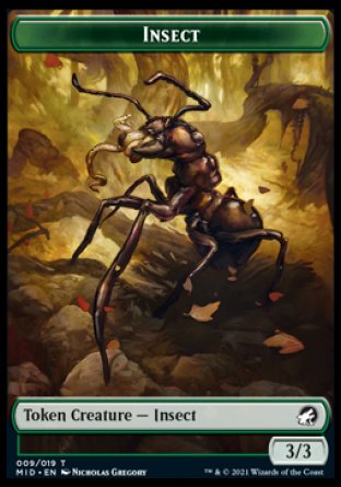 Insect Token [Innistrad: Midnight Hunt Tokens] | Mega City Incorporated