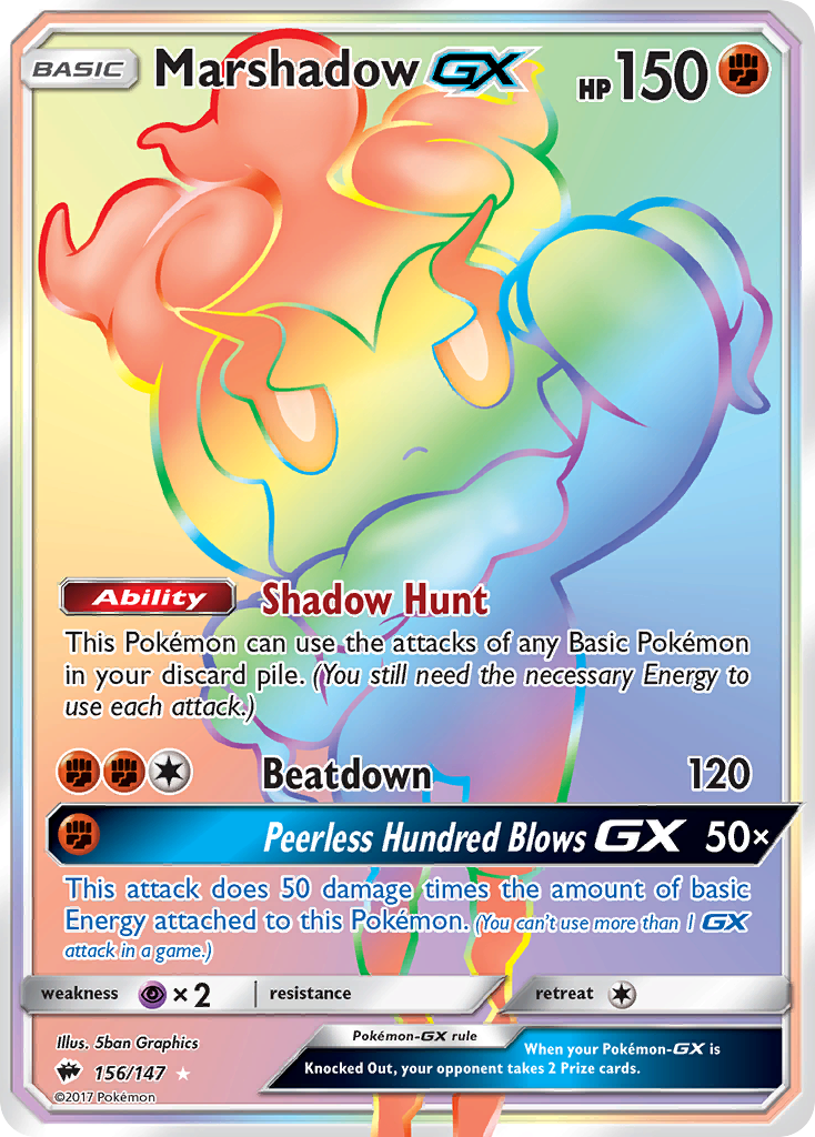 Marshadow GX (156/147) [Sun & Moon: Burning Shadows] | Mega City Incorporated