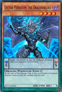 Lector Pendulum, the Dracoverlord [PEVO-EN060] Super Rare | Mega City Incorporated