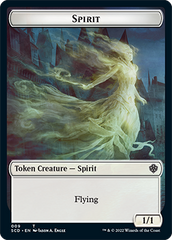 Bird // Spirit Double-Sided Token [Starter Commander Decks] | Mega City Incorporated