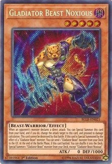 Gladiator Beast Noxious [BLLR-EN021] Secret Rare | Mega City Incorporated