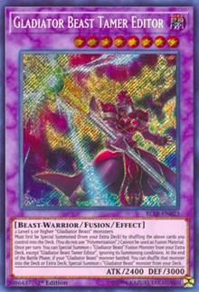 Gladiator Beast Tamer Editor [BLLR-EN023] Secret Rare | Mega City Incorporated