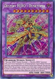 Destiny HERO - Dusktopia [BLLR-EN025] Secret Rare | Mega City Incorporated