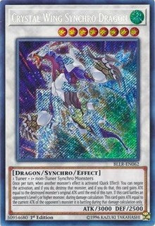 Crystal Wing Synchro Dragon [BLLR-EN062] Secret Rare | Mega City Incorporated