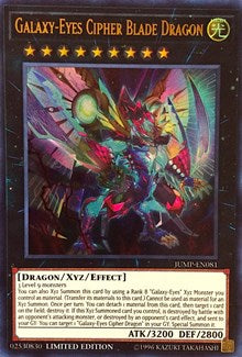 Galaxy-Eyes Cipher Blade Dragon [JUMP-EN081] Ultra Rare | Mega City Incorporated