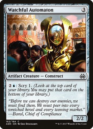 Watchful Automaton [Aether Revolt] | Mega City Incorporated