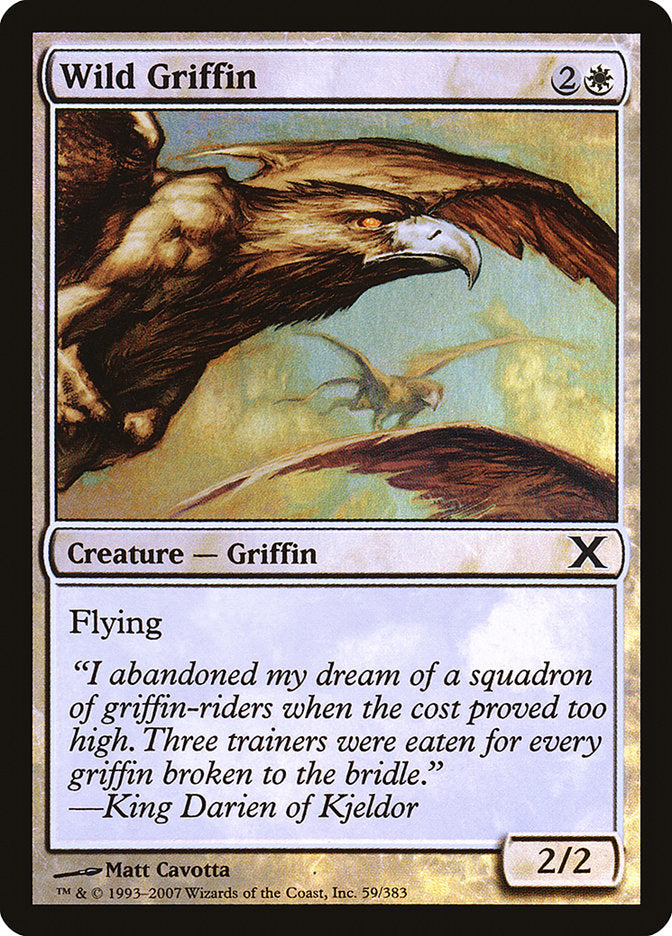 Wild Griffin (Premium Foil) [Tenth Edition] | Mega City Incorporated