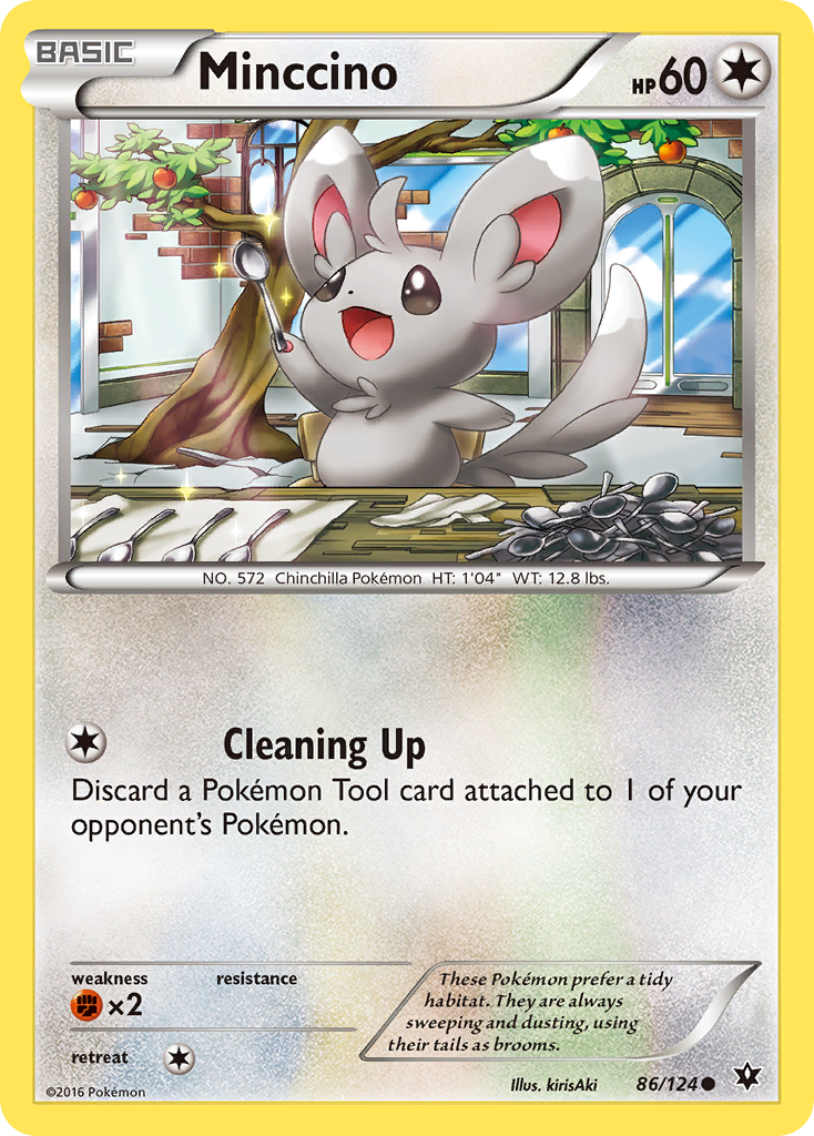 Minccino (86/124) [XY: Fates Collide] | Mega City Incorporated