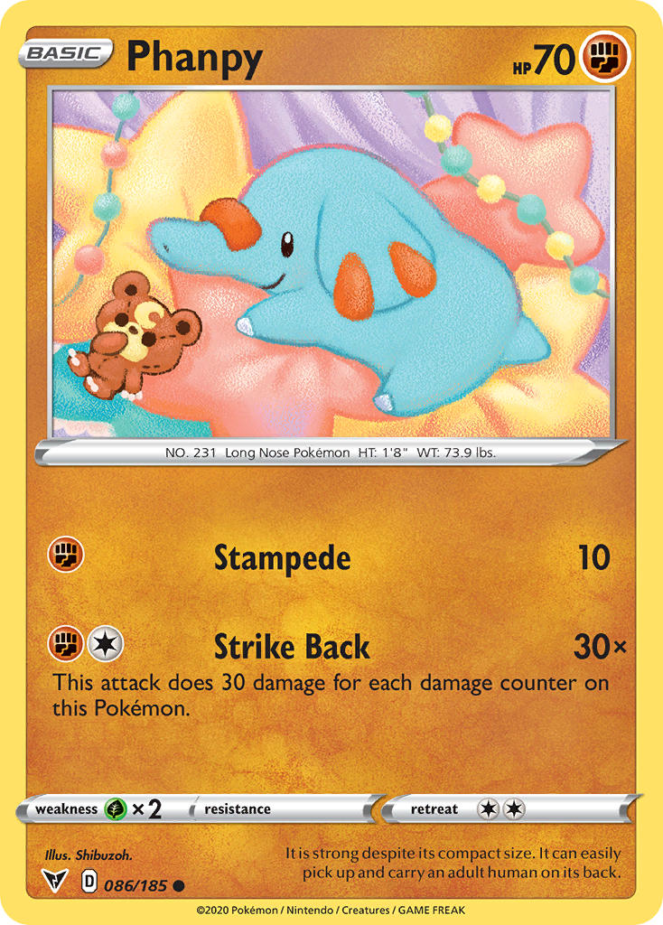 Phanpy (086/185) [Sword & Shield: Vivid Voltage] | Mega City Incorporated