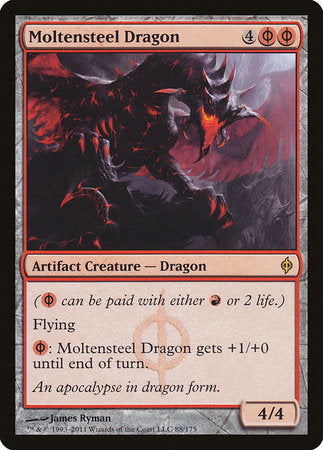 Moltensteel Dragon [New Phyrexia] | Mega City Incorporated