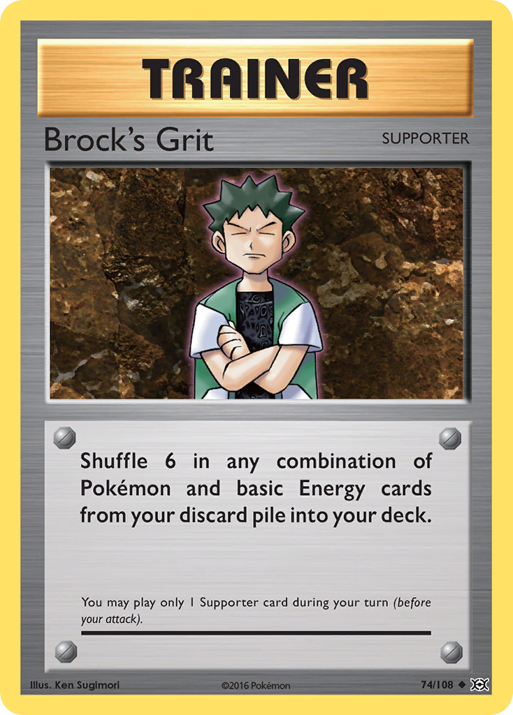 Brock's Grit (74/108) [XY: Evolutions] | Mega City Incorporated