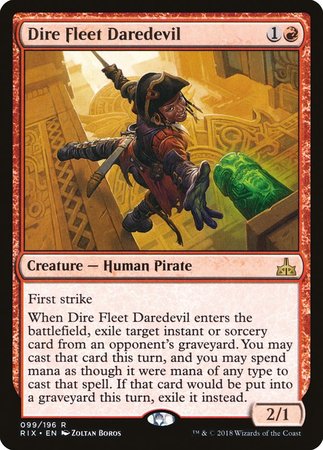 Dire Fleet Daredevil [Rivals of Ixalan] | Mega City Incorporated