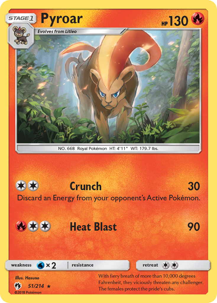 Pyroar (51/214) [Sun & Moon: Lost Thunder] | Mega City Incorporated