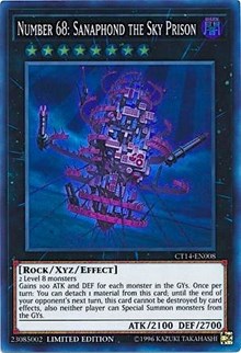 Number 68: Sanaphond the Sky Prison [CT14-EN008] Super Rare | Mega City Incorporated