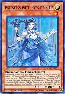 Priestess with Eyes of Blue [MP17-EN055] Super Rare | Mega City Incorporated