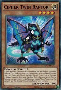 Cipher Twin Raptor [MP17-EN135] Common | Mega City Incorporated