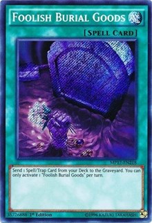 Foolish Burial Goods [MP17-EN218] Secret Rare | Mega City Incorporated