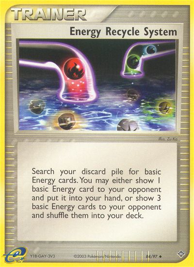 Energy Recycle System (84/97) [EX: Dragon] | Mega City Incorporated